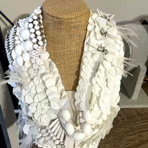 Gorgeous Mignonne Gavigan beaded scarf necklace